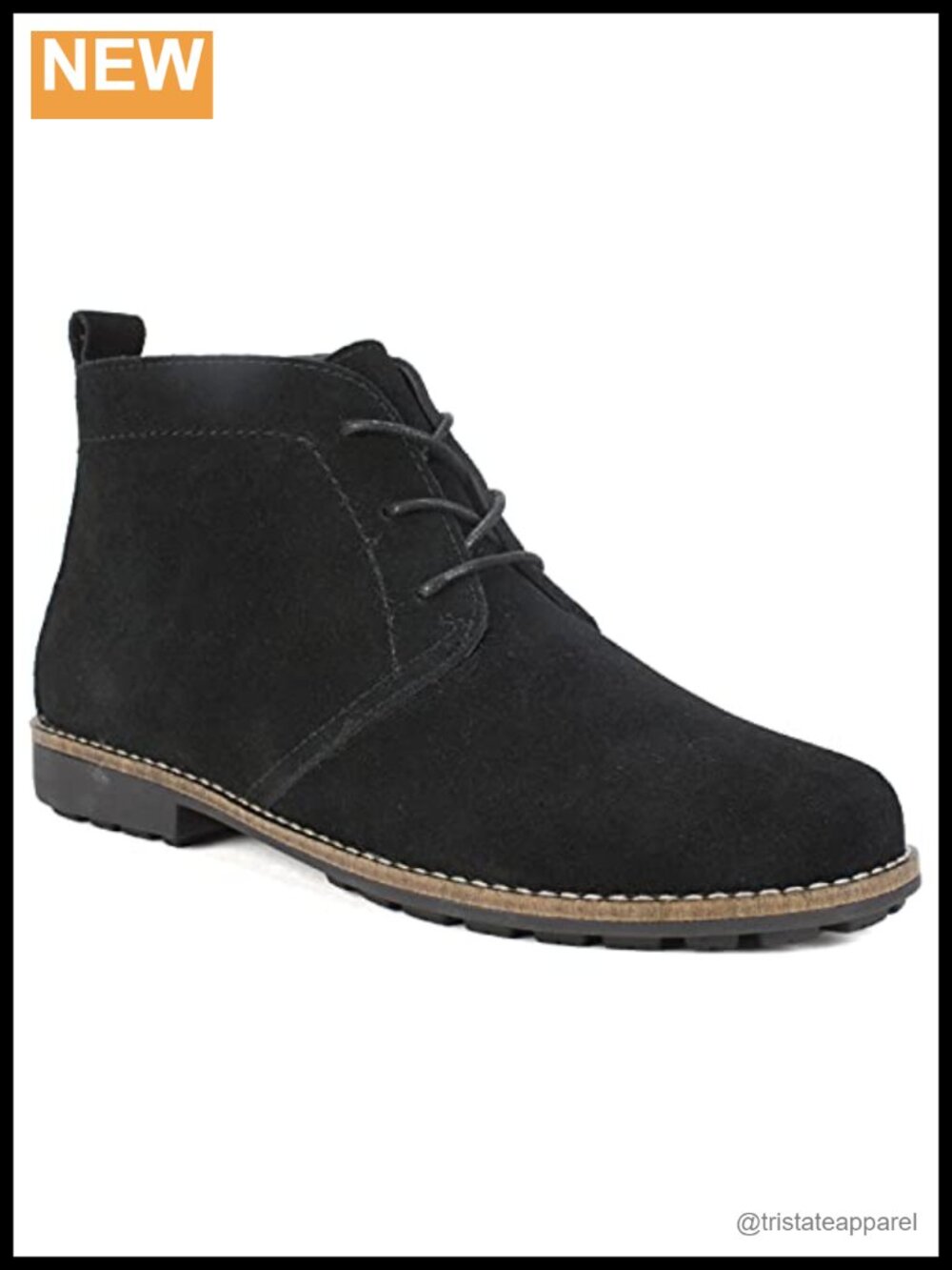 Genuine Leather Desert Bootie with Lug Sole - Women's